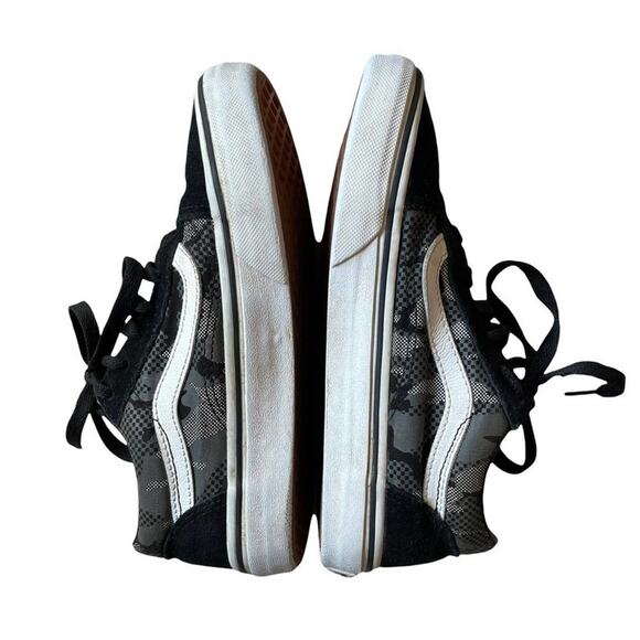 Vans Children’s Old Skool V Pattern‎ Camo Black Sneakers Size 3 - Picture 6 of 10